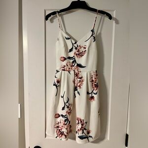 Floral White Dress
